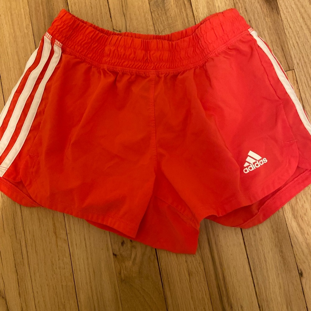 Women's adidas athletic shorts.  Pink, size XS